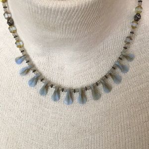 Blue stone necklace